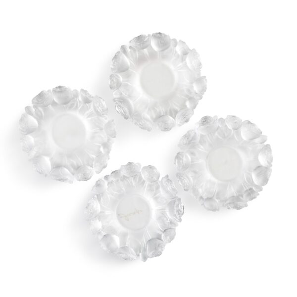 Crystal Peony Saucer White