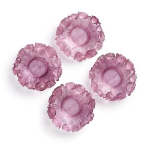 Crystal Peony Saucer Light Plum