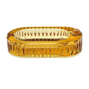 Crystal Cigar Ashtray Canary