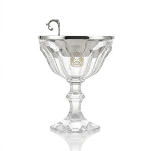 Crystal Goblet Clear Medkhan with UAE logo