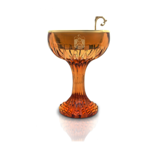 Crystal Cup Medkhan Amber with UAE logo
