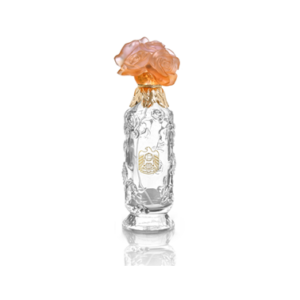 Rose Perfume Spray Bottle Amber and Pink with UAE logo